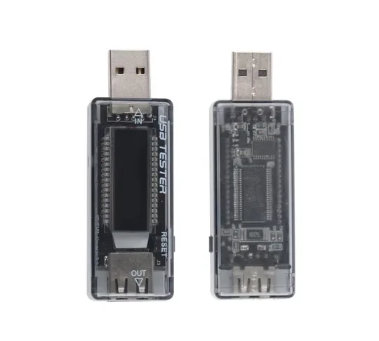 LED Ekranlı USB Voltmetre Ampermetre USB Şarj Kapasitesi Test Cihazı