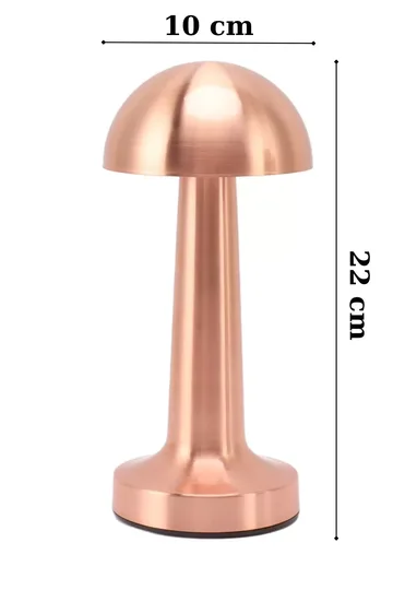 Lizbon 3 Işık Renkli Şarjlı Dim Edilebilir Masa Lambası Rose