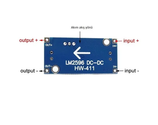 LM2596 3A DC-DC Voltaj Düşürücü Step Down Modül