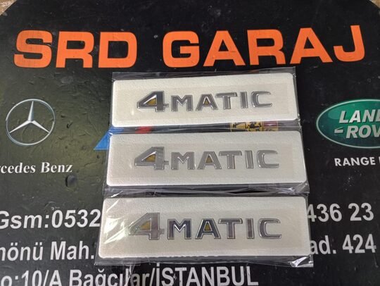 Mercedes 4MATIC Logo Yazı