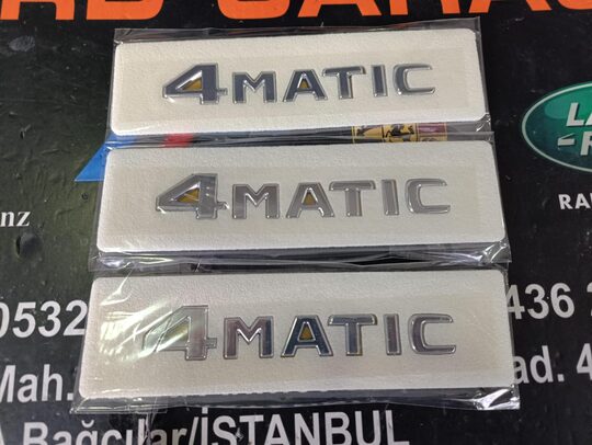 Mercedes 4MATIC Logo Yazı