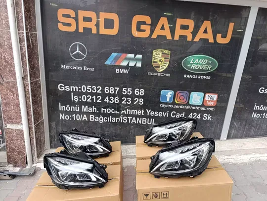 Mercedes C Serisi W205 2014-18 Sıfır Logolu Sağ Sol Far