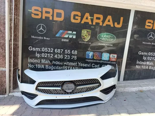 Mercedes CLA W118 2019- AMG Ön Tampon Çıkma Orjinal Beyaz Dolu A1188853901