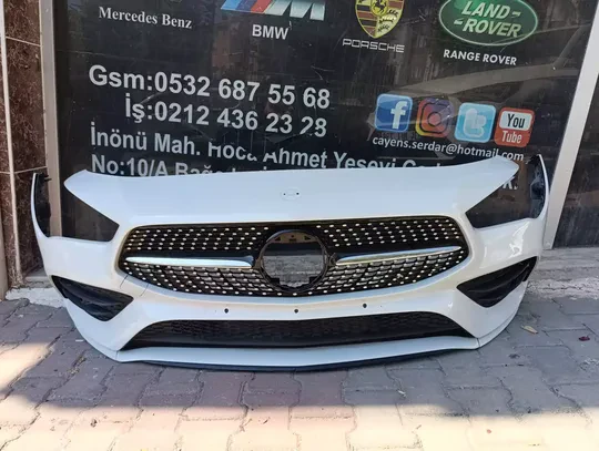 Mercedes CLA W118 2019- AMG Ön Tampon Çıkma Orjinal Beyaz Dolu A1188853901