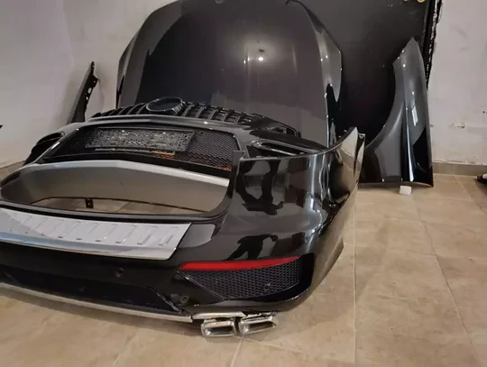 Mercedes ML Serisi W166 Ön Çıkma Siyah Tampon Çamurluk Kaput Set