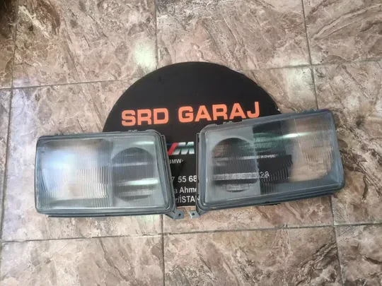 Mercedes W124 Sağ Sol Far Camı Gri Çerçeveli