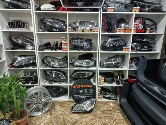 Mercedes W204 Makyajlı Kasa Sol Far Helojen Gri