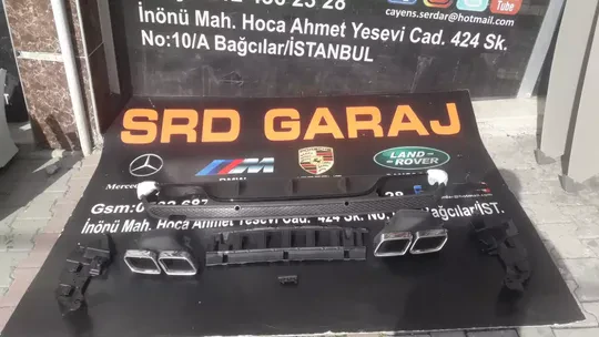 Mercedes W205 2014 2018 C63 Difüzör Set
