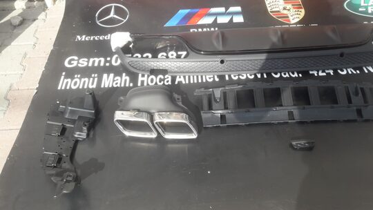 Mercedes W205 2014 2018 C63 Difüzör Set