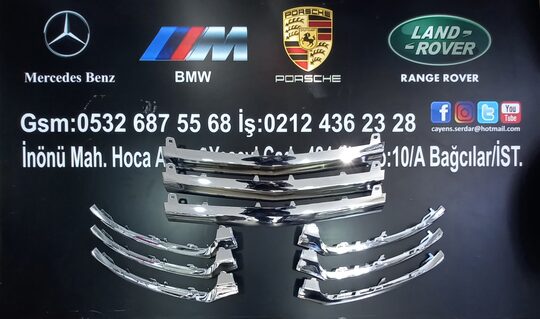 Mercedes W205 C180 C200 C220 AMG Ön Tampon Çıtası Nikelaj