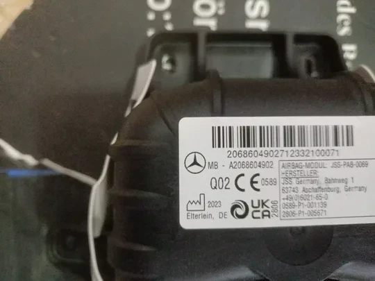 Mercedes W206 2023 Yolcu Airbag Sıfır Orjinal 2068604902