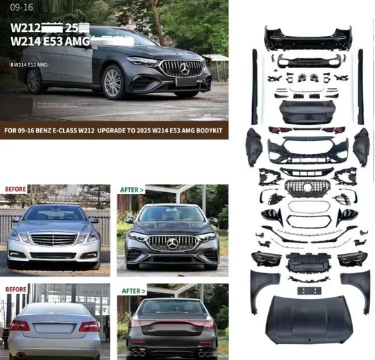 Mercedes W212 2009-16 İçin W214 AMG E53 Body Kit