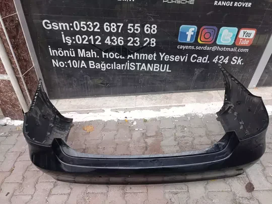 Mercedes W212 2013-16 Çıkma Siyah Arka Tampon