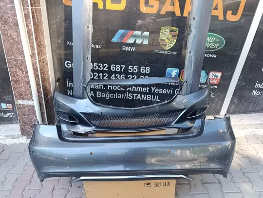 Mercedes W212 2013-16 Elegance Avangart Çıkma Arka Tampon Gri A2128857625