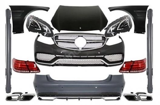 Mercedes W212 E Serisi E63 AMG Dönüşüm Seti Far Stop Dahil