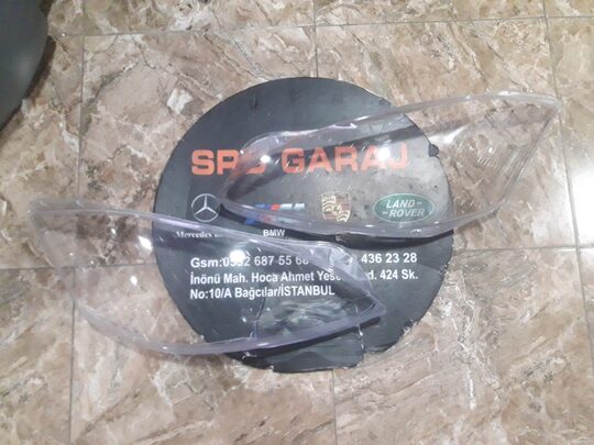 Mercedes W221 2006-2009 Sağ Sol Far Camı
