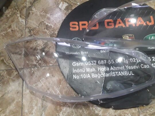 Mercedes W221 2006-2009 Sağ Sol Far Camı