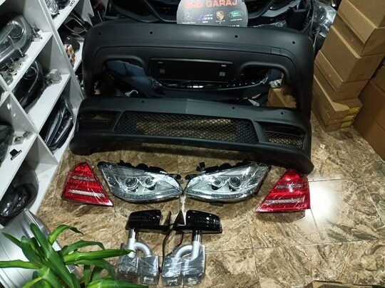 Mercedes W221 Makyajlı Far Stop Set Panjur Dahil