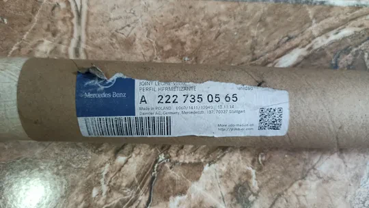 Mercedes W222 S300 S320 S350 Arka Sol Kapı Camı Kemer Rüzgarlığı 2227350565