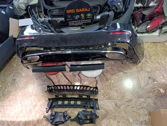 Mercedes W223 AMG S400 S450 Arka Tampon Sıfır Siyah Boyalı