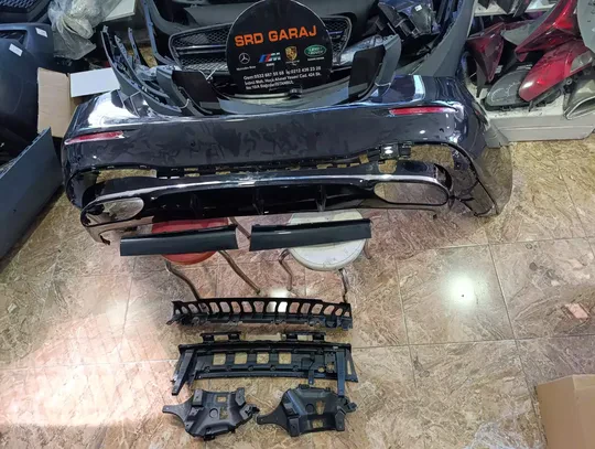 Mercedes W223 AMG S400 S450 Arka Tampon Sıfır Siyah Boyalı