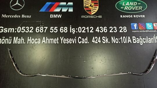 Mersedes E Serisi W213 Sağ Sol Orta AMG Ön Tampon Nikelaj Çıtası