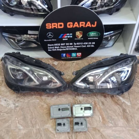 Mersedes e180 e200 e250 e350 e400 Sağ Sol LED Far+Beyin