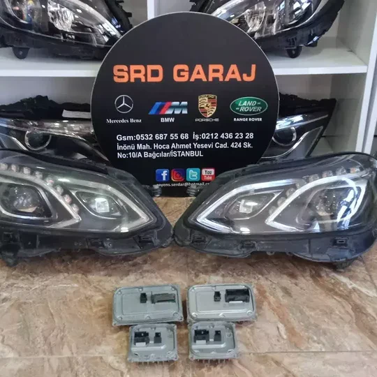 Mersedes e180 e200 e250 e350 e400 Sağ Sol LED Far+Beyin