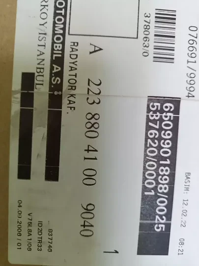 Mersedes S Serisi W223 Ön Panjur A2238804100