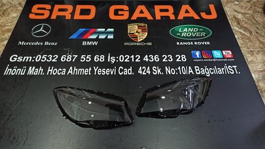 Mersedes W117 CLA Makyajlı Far Camı