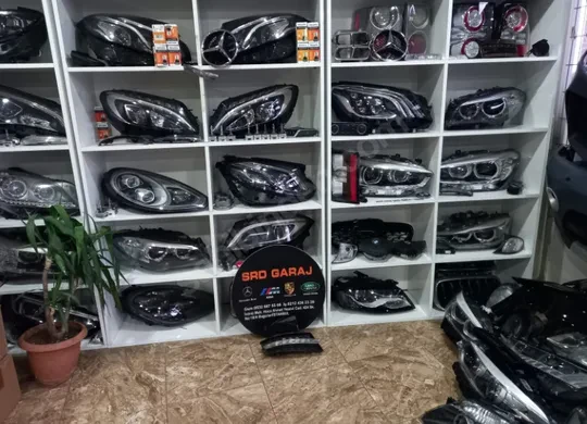 Mersedes W204 W216 W218 W221 LED Sol Gündüz Farı Ve Çerçevesi