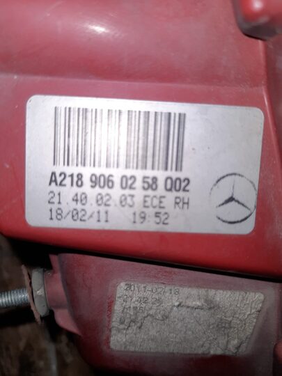 Mersedes W218 CLS Sağ Arka Stop Lambası