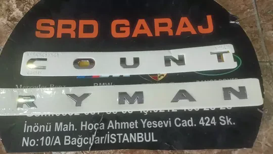 Mini Cooper Countryman Bagaj Yazısı
