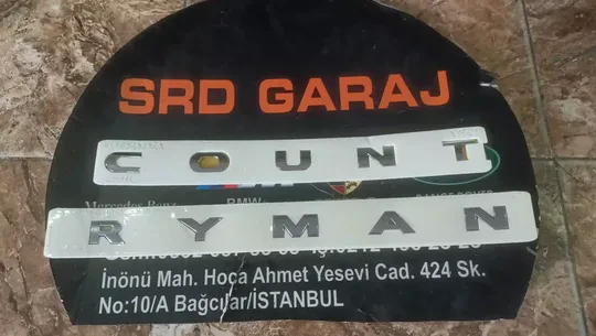 Mini Cooper Countryman Bagaj Yazısı