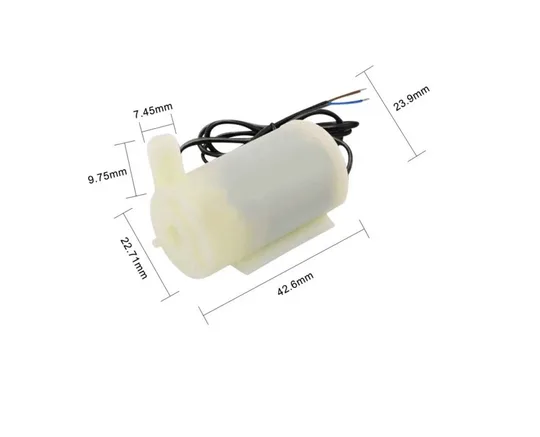 Mini Yatay Dalgıç Su Pompası DC 2.5V-6V 120L/H Dalgıç Pompa