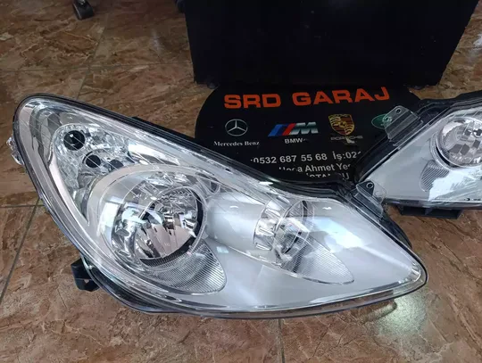 Opel Corsa D 2006-14 Sağ Sol Elektrikli Far Sıfır Yns 93189357 93189358