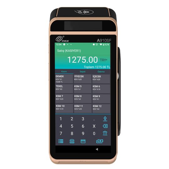 Pax A910SF Android Mobil Yazarkasa Pos