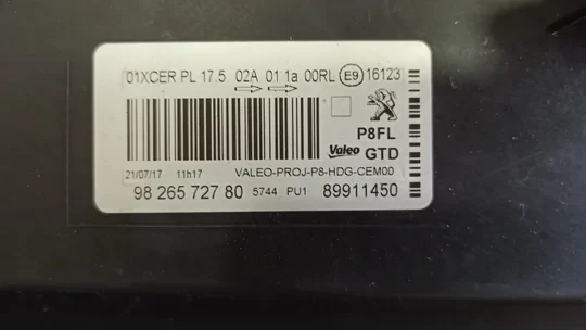 Peugeot 3008 5008 Full LED Sol Far 9826572780