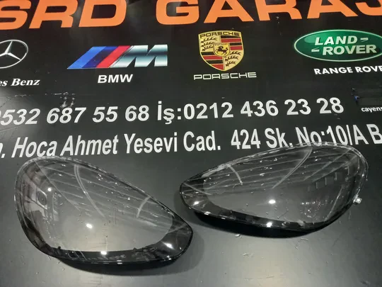 Porsche Cayenne 2015-2018 Sağ Sol Far Camı
