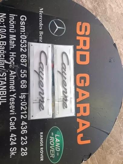 Porsche Cayenne Bagaj Yazısı Siyah Sıfır