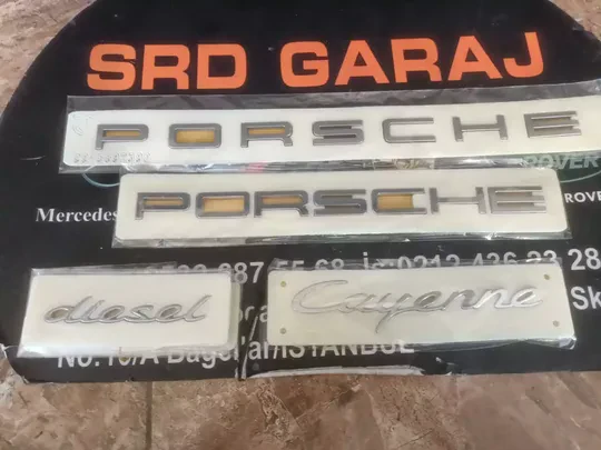 Porsche Cayenne Diesel Arma Logo Yazı