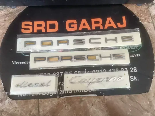 Porsche Cayenne Diesel Arma Logo Yazı