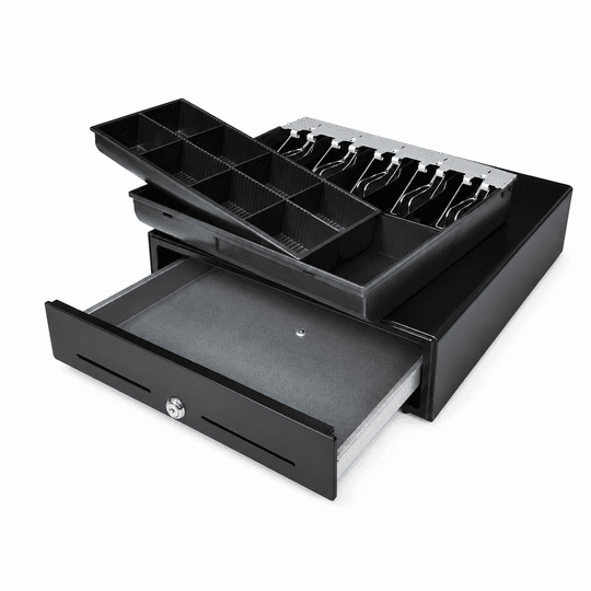 Poswell PC-415 Metal Para Çekmecesi 5 Banknot 9 Bozuk Para Gözlü