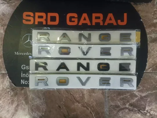 Range Rover Kaput Yazısı Siyah-Gri-Krom-Koyu Gri