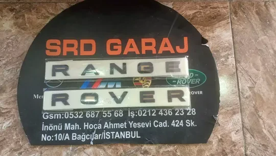 Range Rover Siyah Bagaj Yazısı