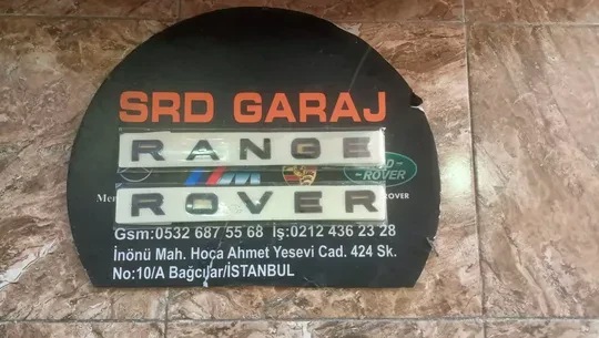Range Rover Siyah Bagaj Yazısı