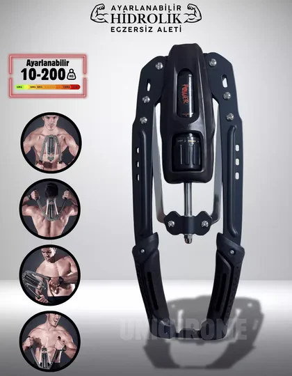 Twister Kol Omuz Gögüs Egzersiz Aleti 10-200 kg Ayarlanabilir Siyah Fitness Ekipmanı