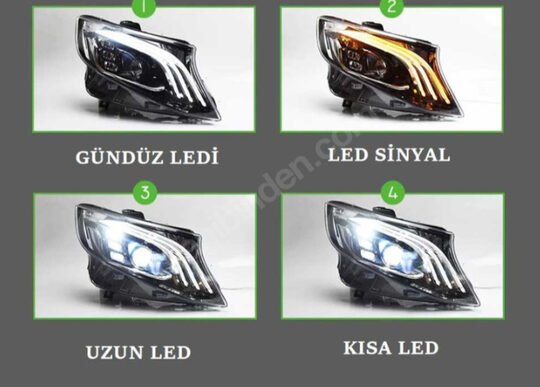 Vıto W447 Maybach LED Far Aftermarket Tak Calıstır