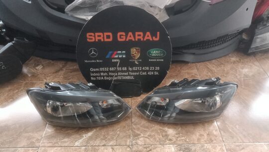 Volkswagen Polo 2010-2015 Sağ Sol Çıkma Orj Far 6R1941016E 6R1941015E