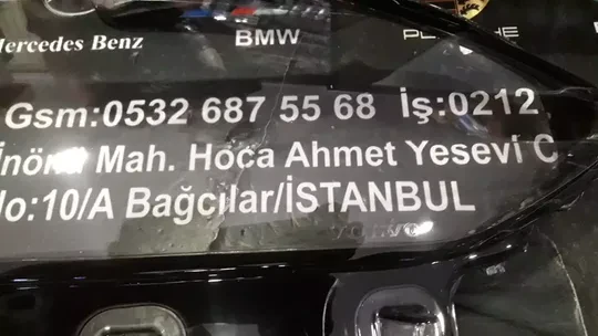 Volvo S90 Sağ Sol Far Camı
